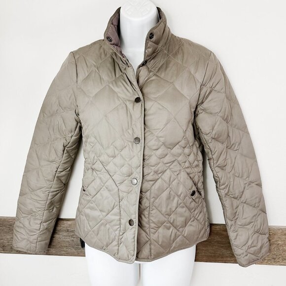 Eddie Bauer Vintage Down Jacket Coat Taupe Lavender XSP EB550 - Picture 5 of 9